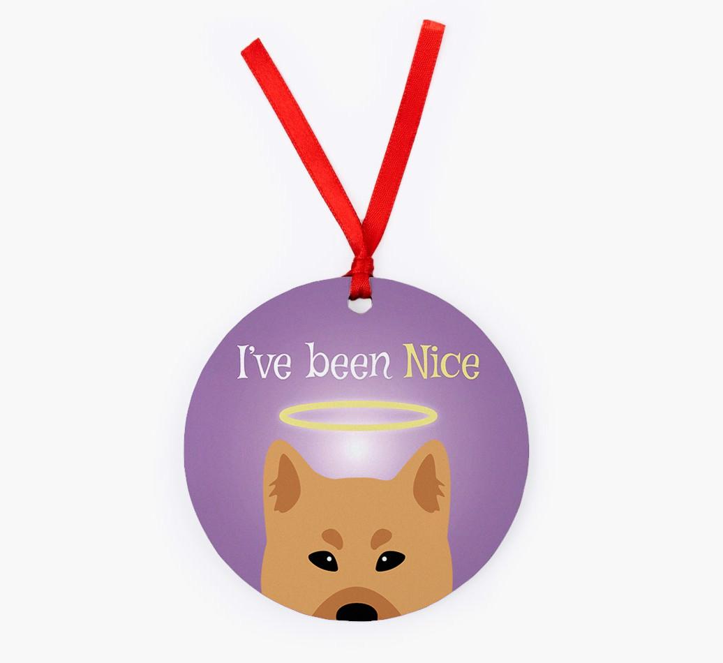 'I've Been Nice' - {breedFullName} Christmas Decoration