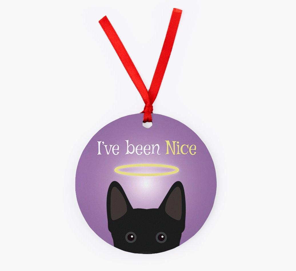 'I've Been Nice' - {breedFullName} Christmas Decoration