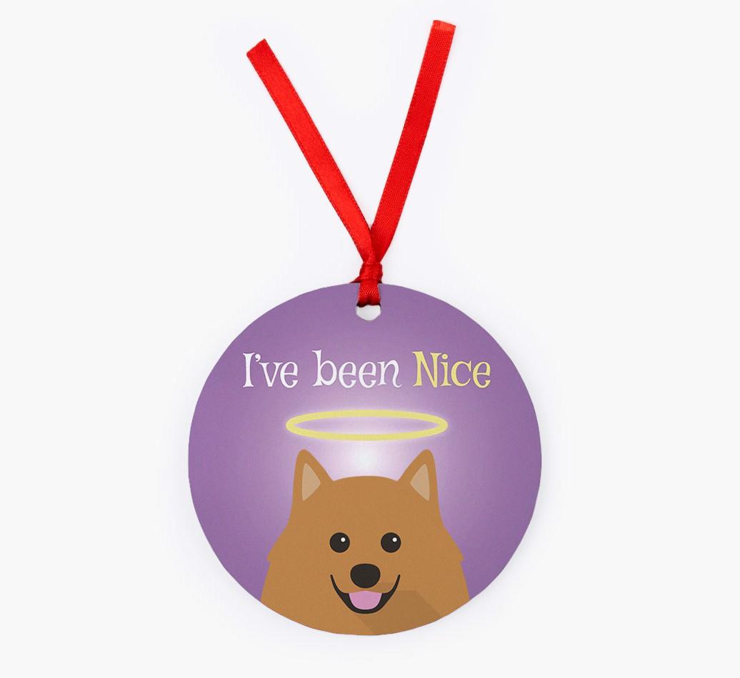 'I've Been Nice' - {breedFullName} Christmas Decoration