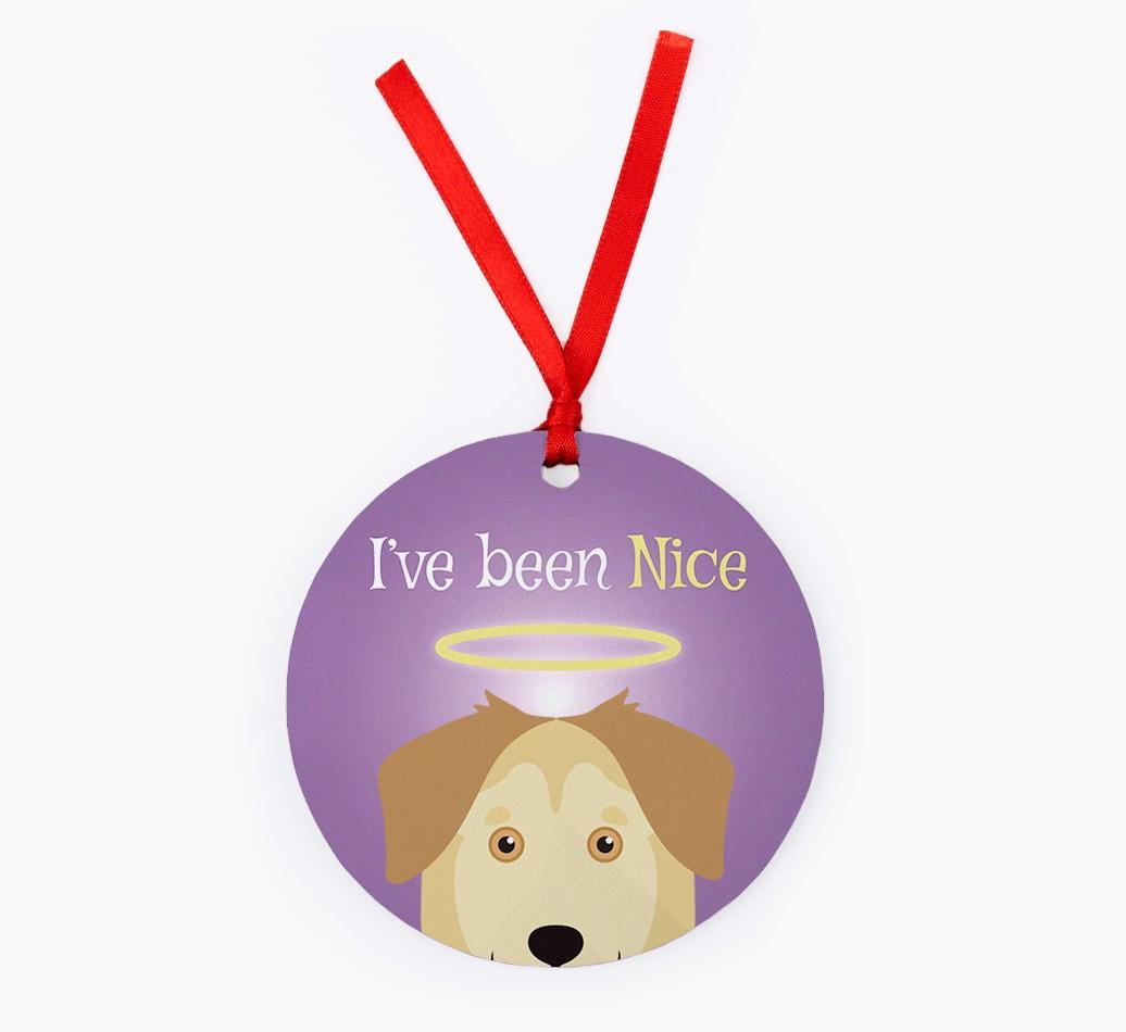 'I've Been Nice' - {breedFullName} Christmas Decoration