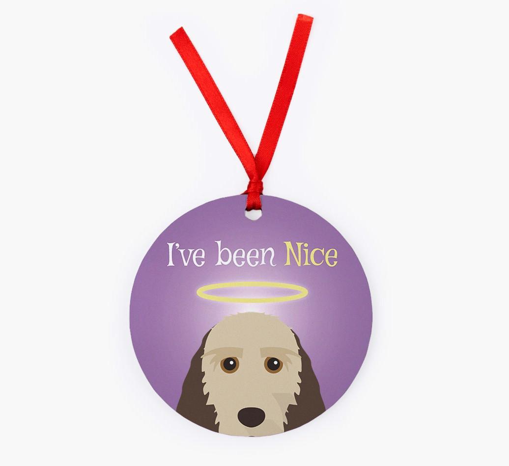 'I've Been Nice' - {breedFullName} Christmas Decoration