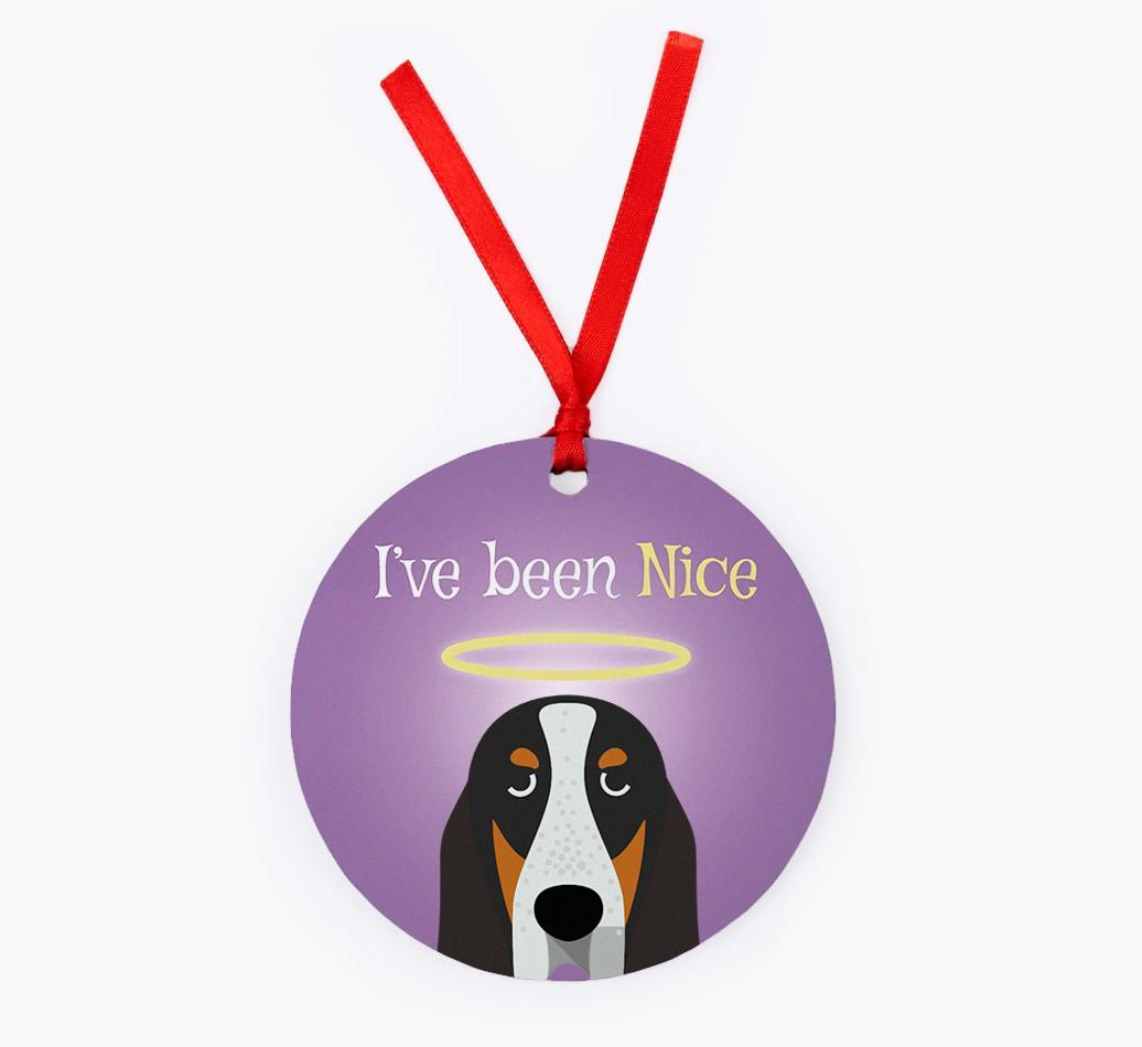 'I've Been Nice' - {breedFullName} Christmas Decoration