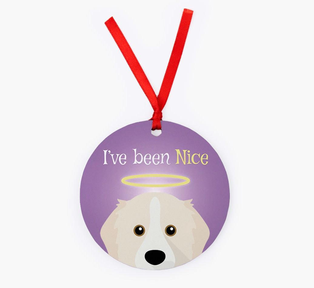 'I've Been Nice' - {breedFullName} Christmas Decoration