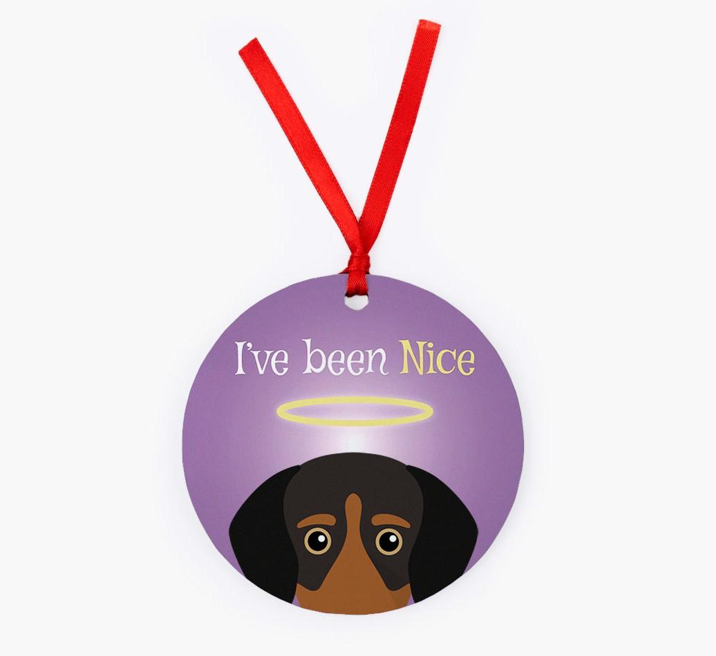 'I've Been Nice' - {breedFullName} Christmas Decoration