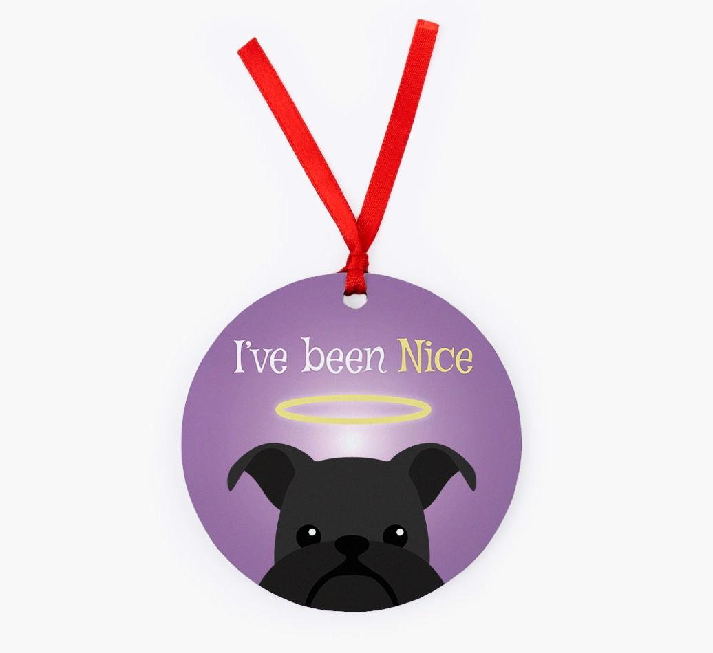 'I've Been Nice' - {breedFullName} Christmas Decoration