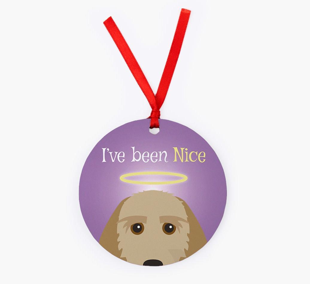 'I've Been Nice' - {breedFullName} Christmas Decoration