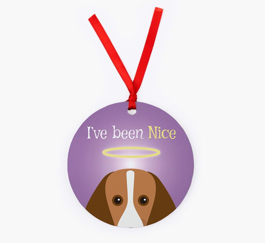 'I've Been Nice' - {breedFullName} Christmas Decoration