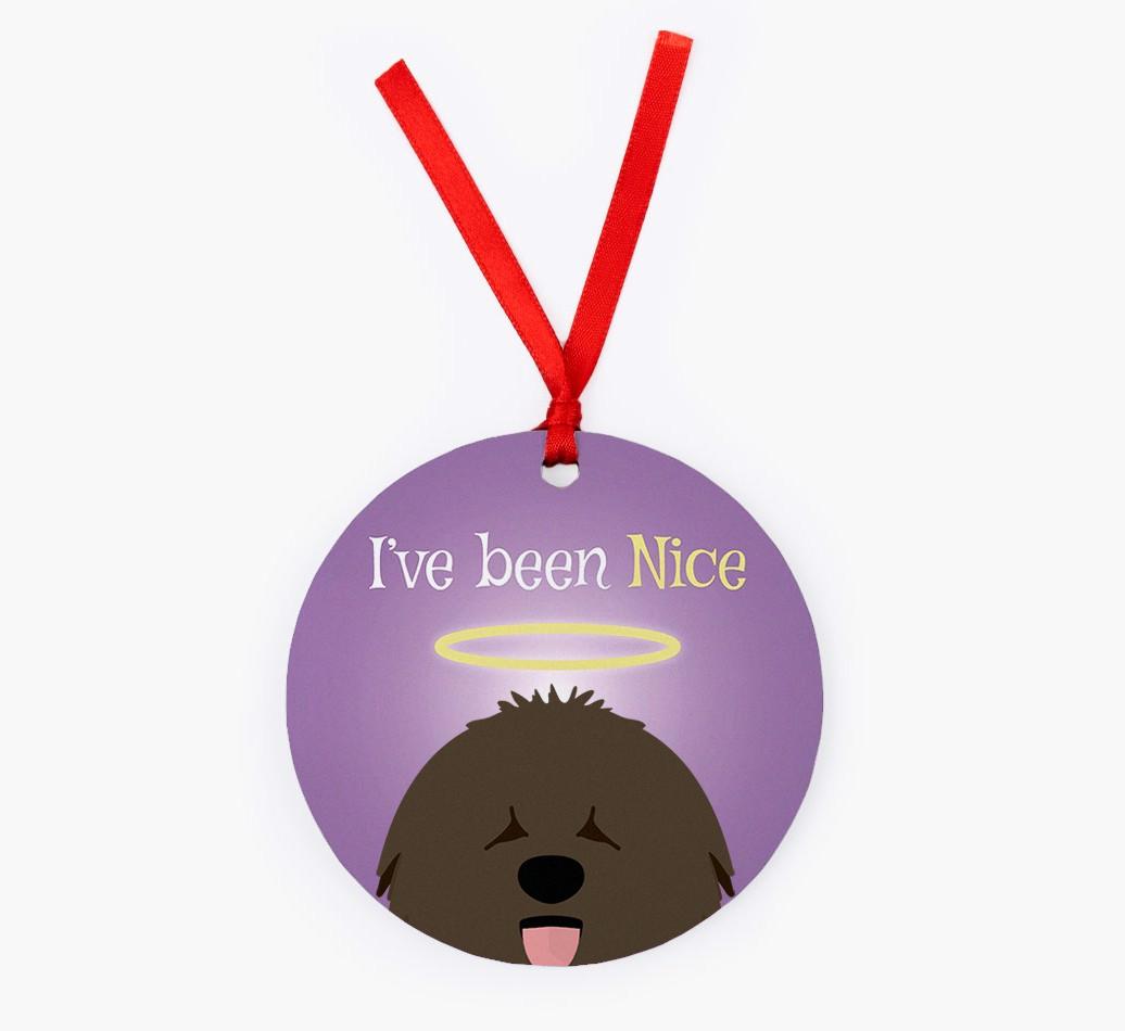 'I've Been Nice' - {breedFullName} Christmas Decoration