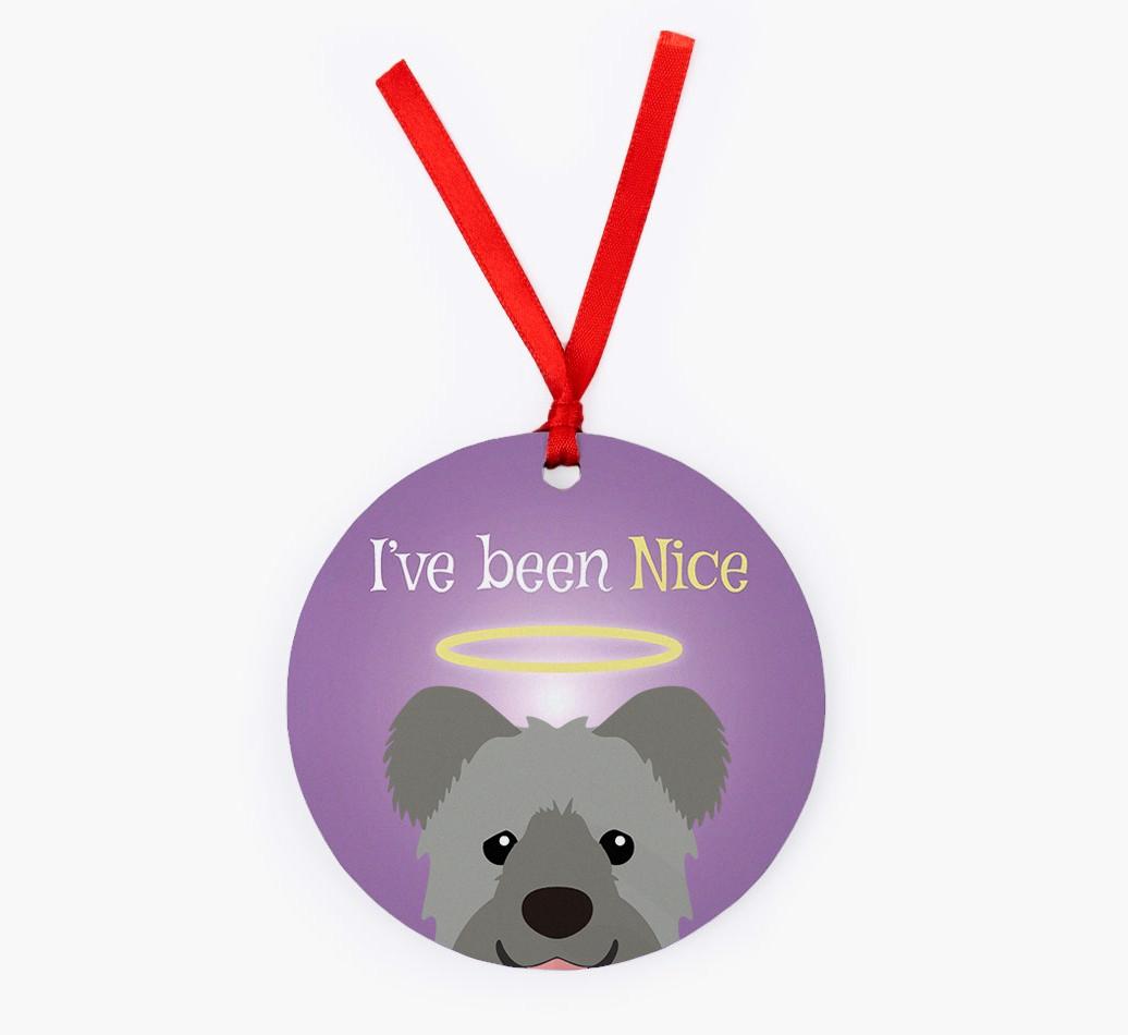 'I've Been Nice' - {breedFullName} Christmas Decoration