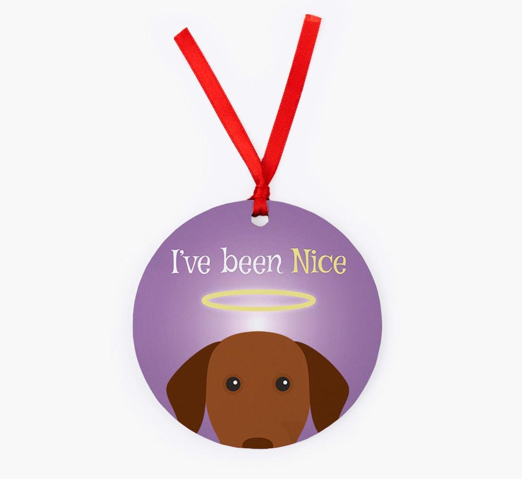 'I've Been Nice' - {breedFullName} Christmas Decoration