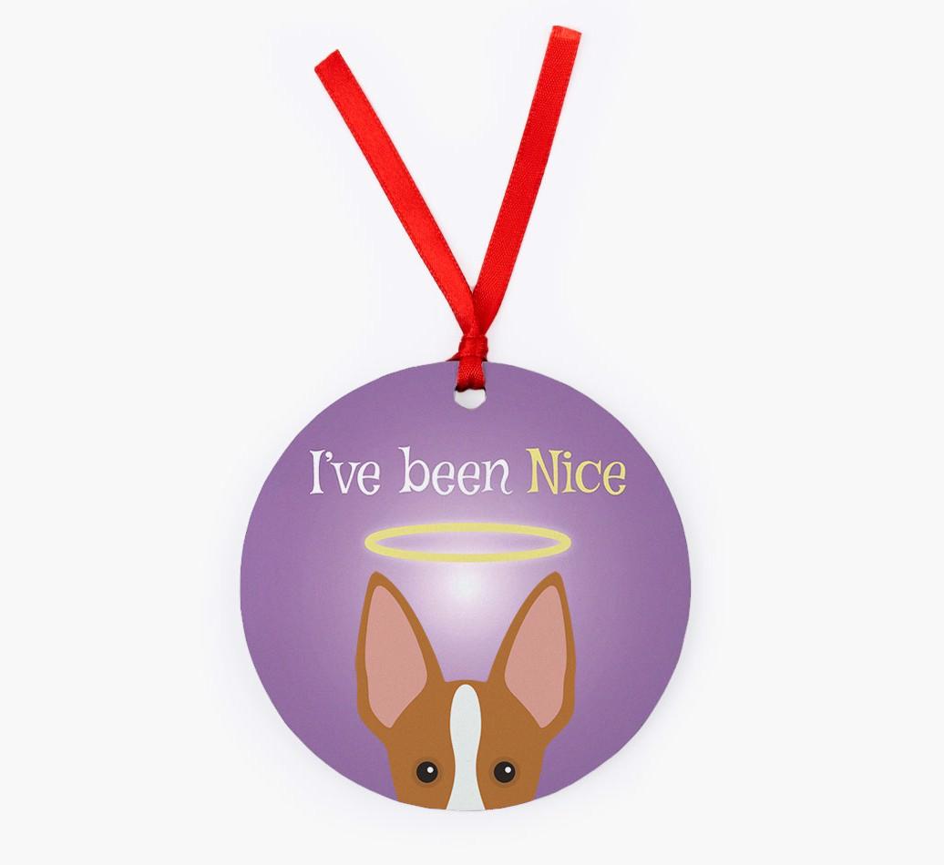'I've Been Nice' - {breedFullName} Christmas Decoration