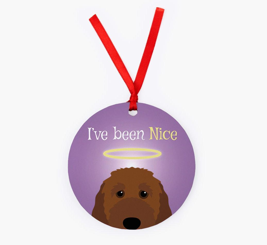'I've Been Nice' - {breedFullName} Christmas Decoration