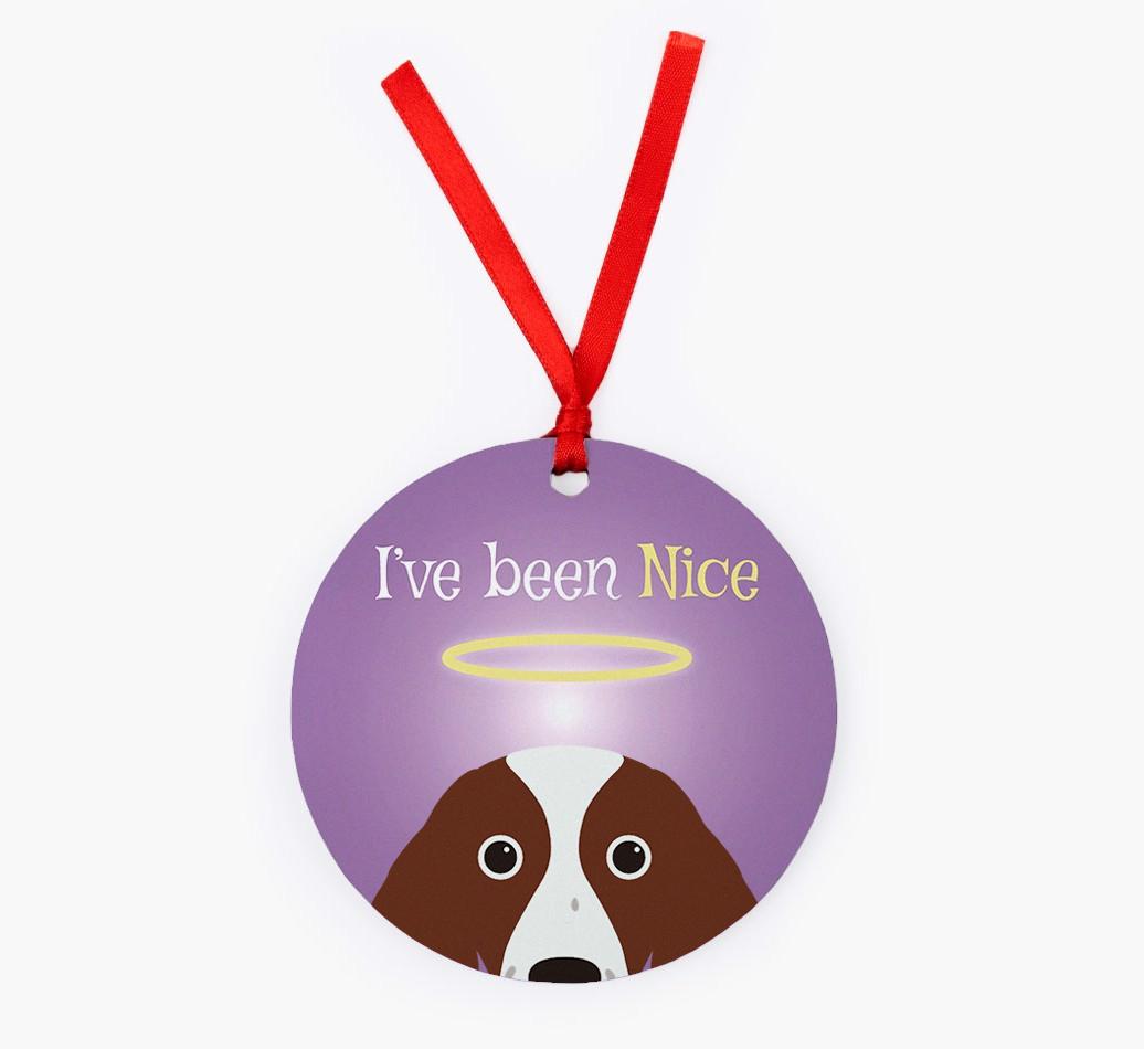 'I've Been Nice' - {breedFullName} Christmas Decoration