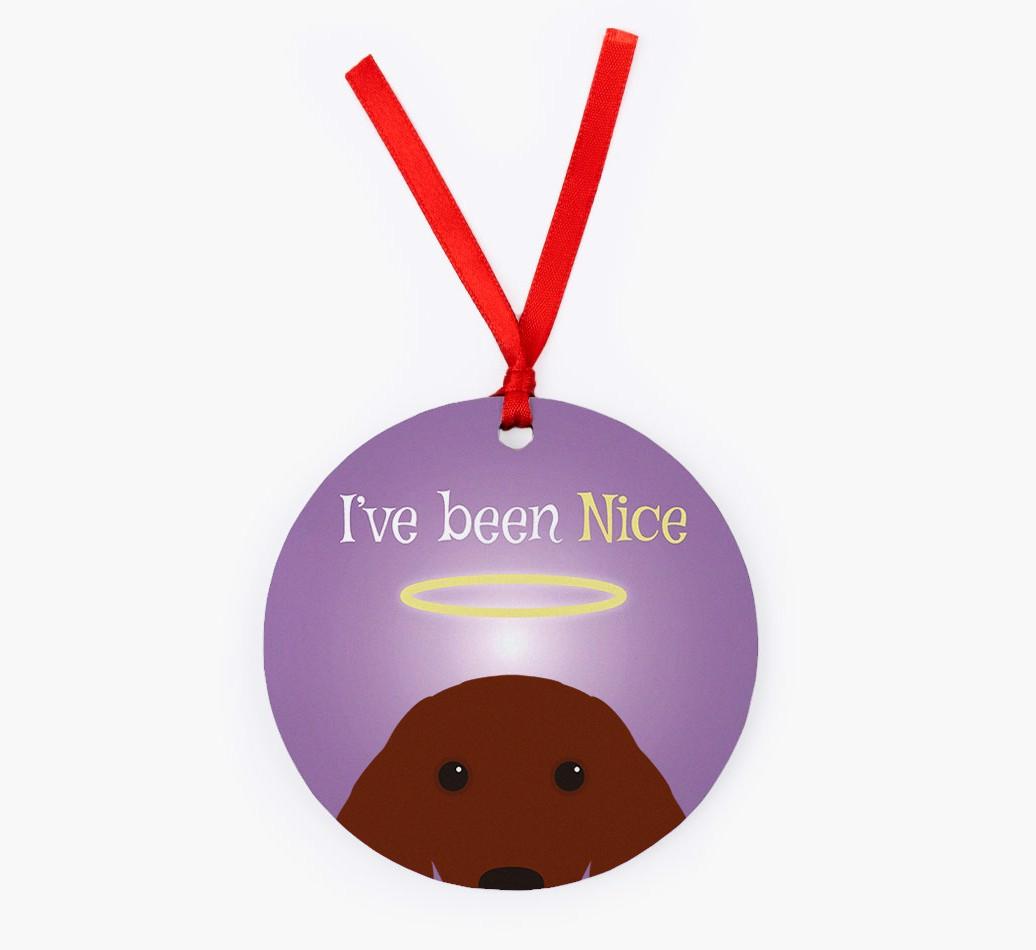 'I've Been Nice' - {breedFullName} Christmas Decoration