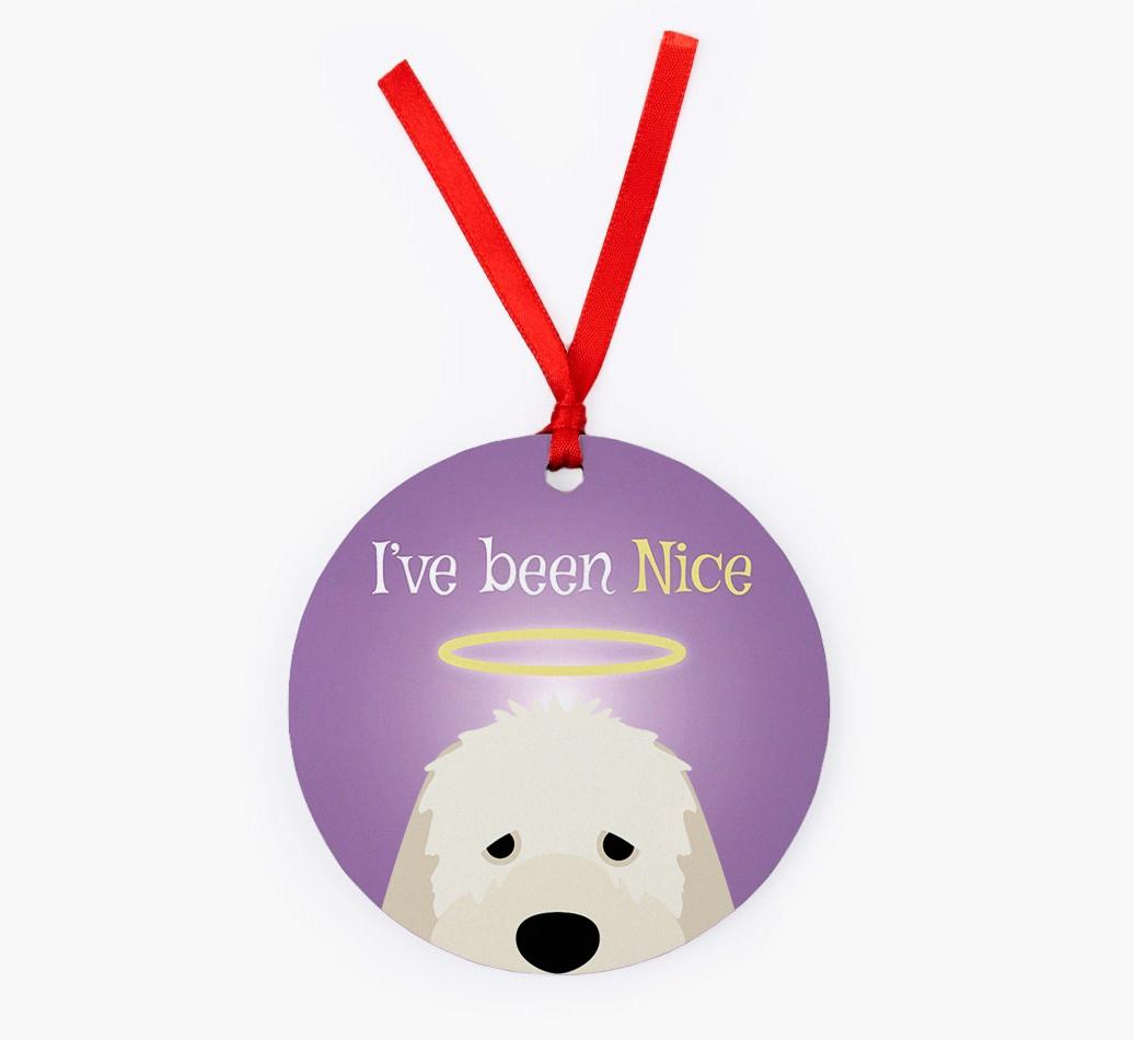 'I've Been Nice' - {breedFullName} Christmas Decoration