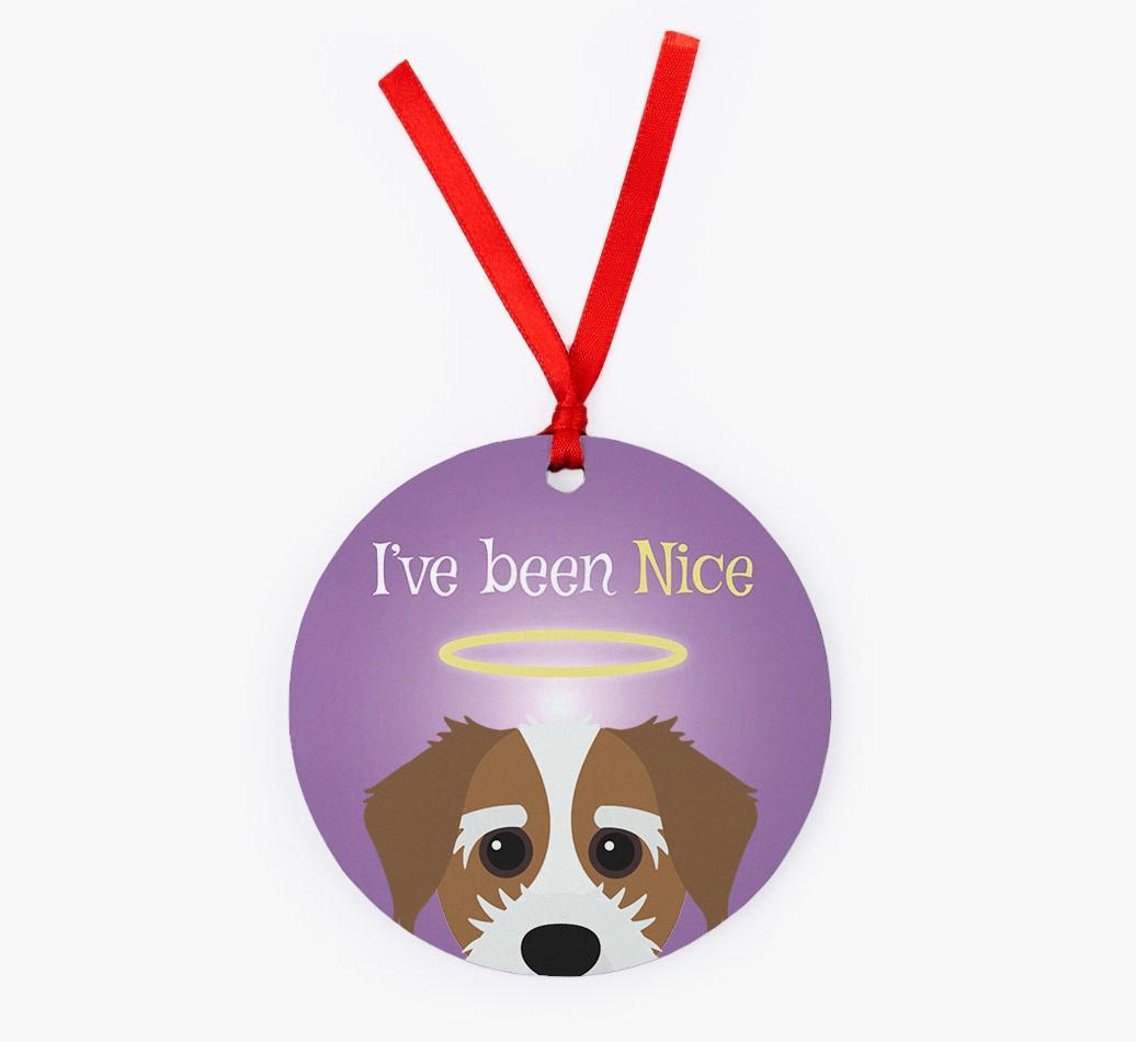 'I've Been Nice' - {breedFullName} Christmas Decoration