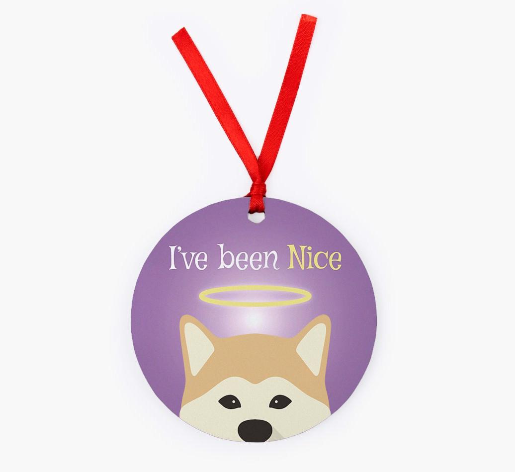 'I've Been Nice' - {breedFullName} Christmas Decoration