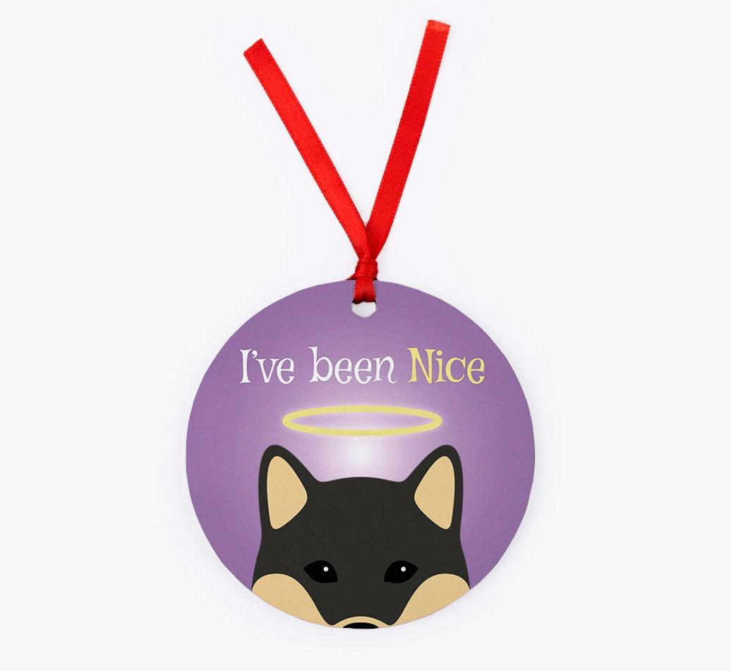 'I've Been Nice' - {breedFullName} Christmas Decoration