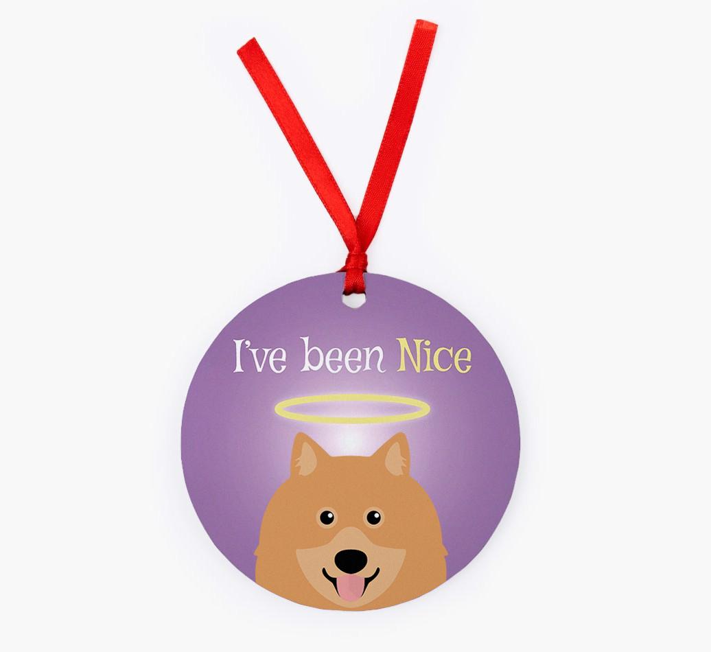 'I've Been Nice' - {breedFullName} Christmas Decoration