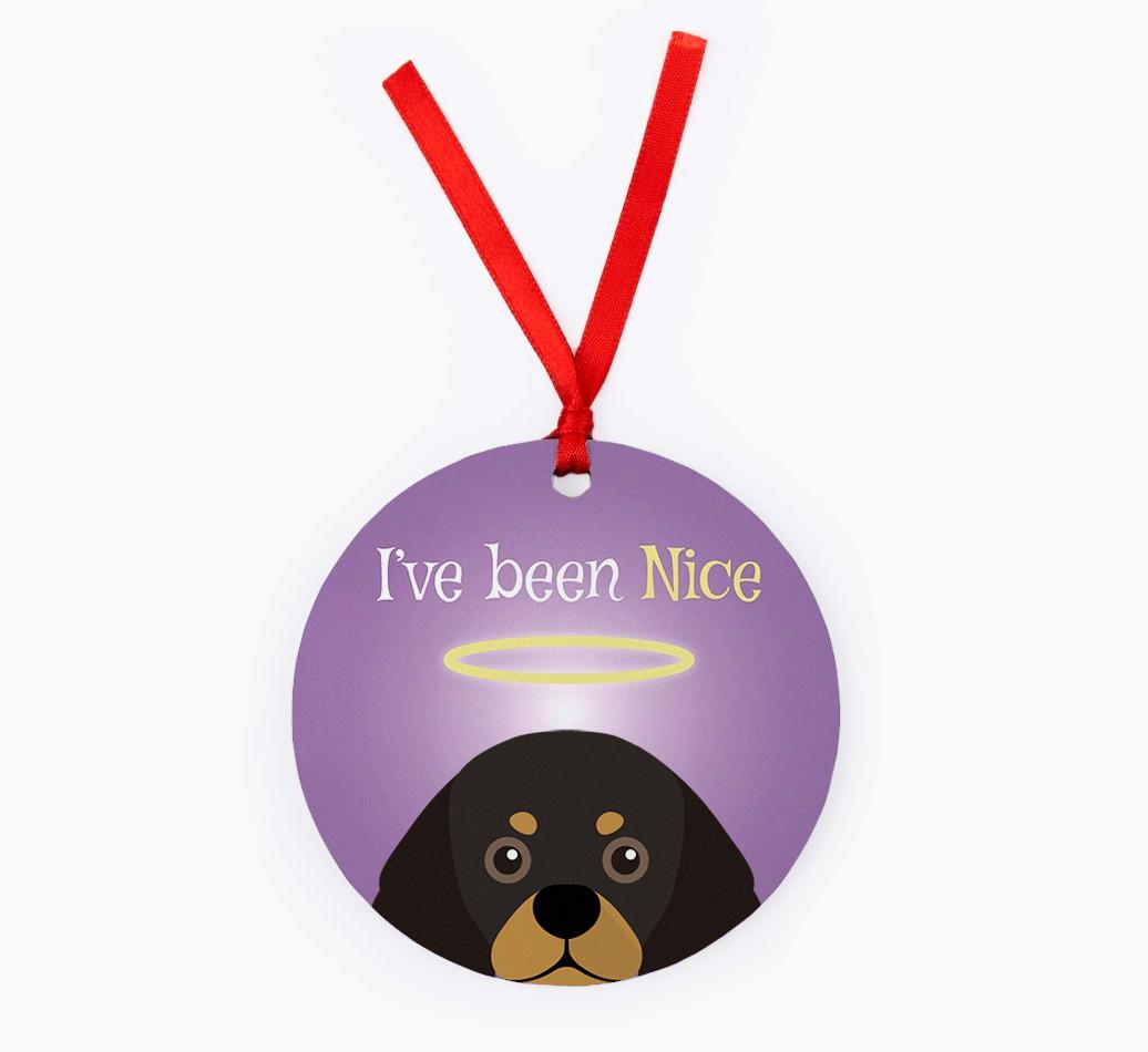 'I've Been Nice' - {breedFullName} Christmas Decoration