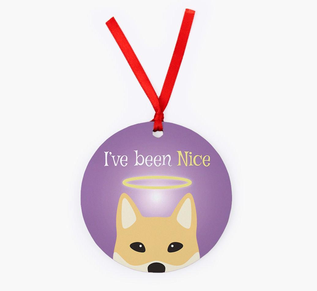 'I've Been Nice' - {breedFullName} Christmas Decoration