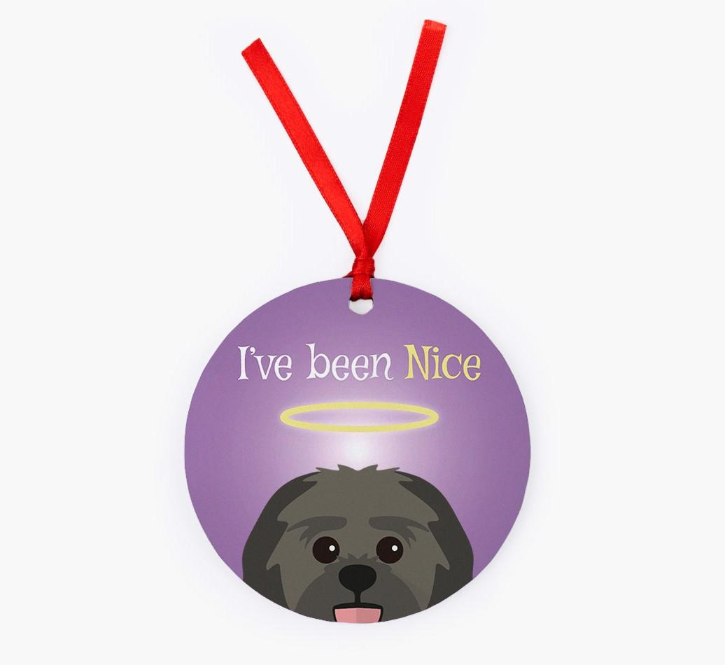 'I've Been Nice' - {breedFullName} Christmas Decoration
