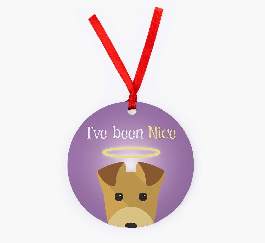 'I've Been Nice' - {breedFullName} Christmas Decoration