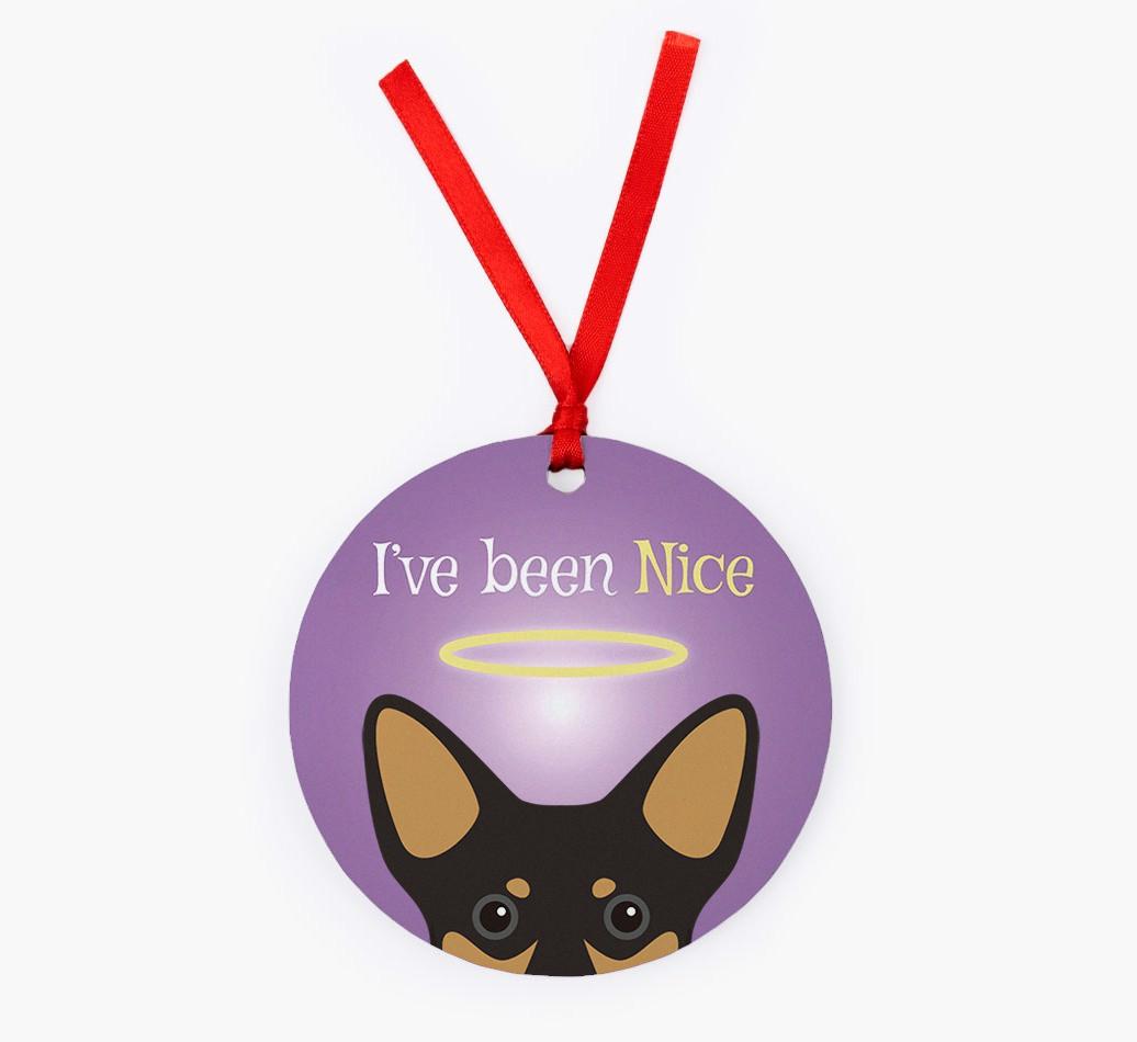'I've Been Nice' - {breedFullName} Christmas Decoration
