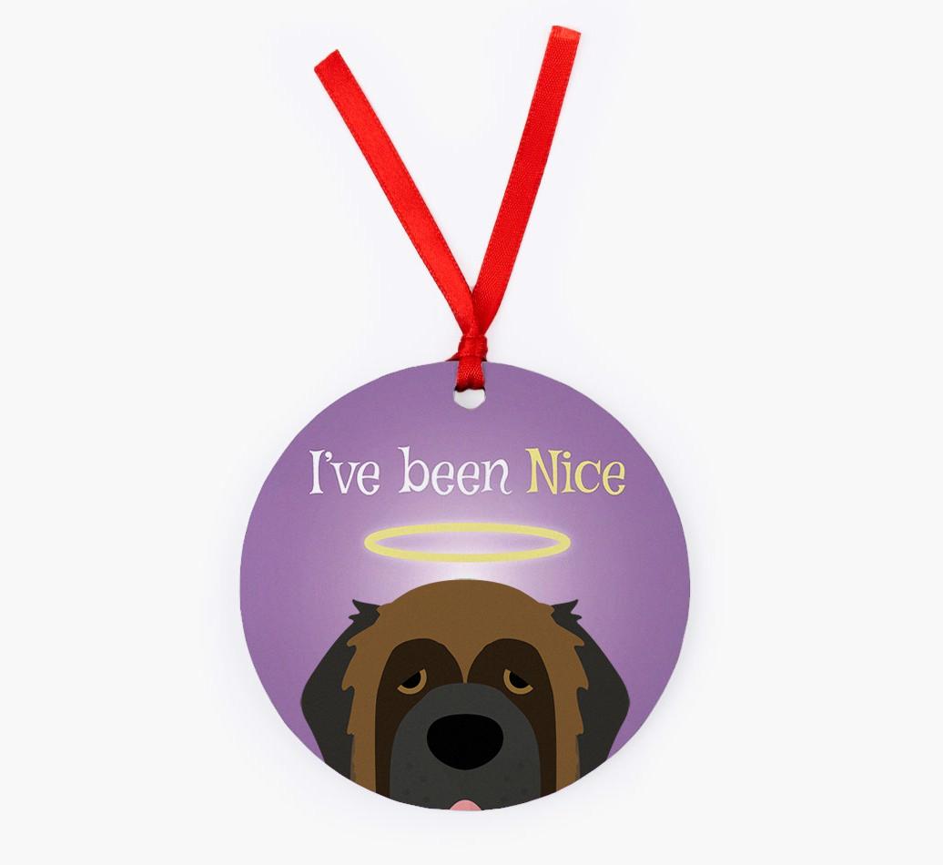 'I've Been Nice' - {breedFullName} Christmas Decoration