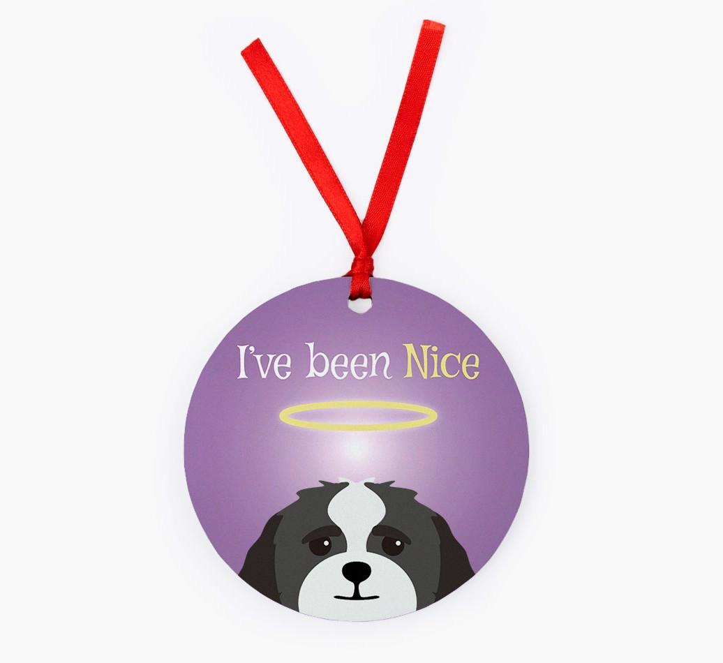 'I've Been Nice' - {breedFullName} Christmas Decoration