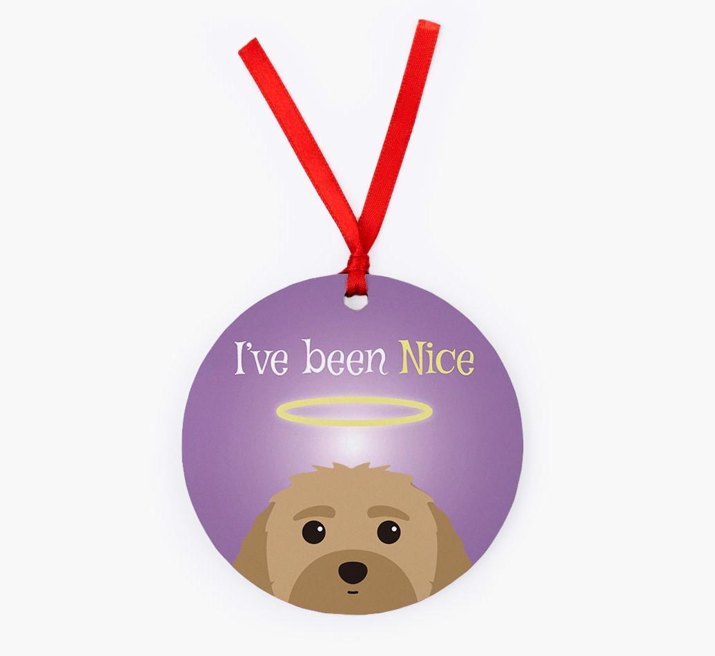 'I've Been Nice' - {breedFullName} Christmas Decoration