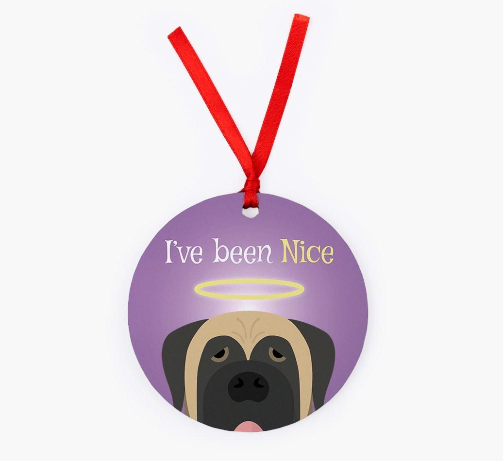 'I've Been Nice' - {breedFullName} Christmas Decoration