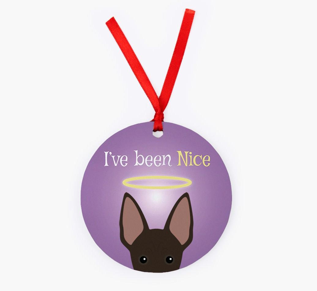 'I've Been Nice' - {breedFullName} Christmas Decoration