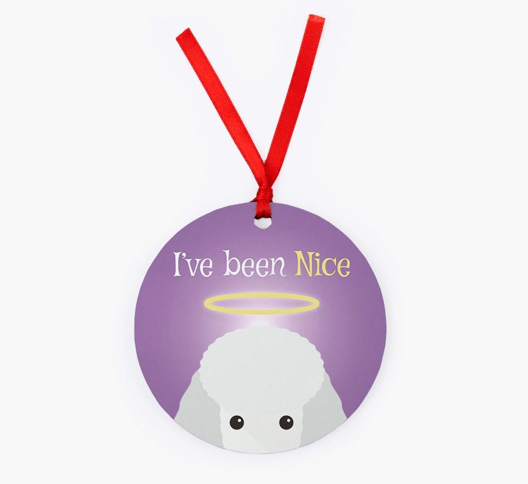 'I've Been Nice' - {breedFullName} Christmas Decoration