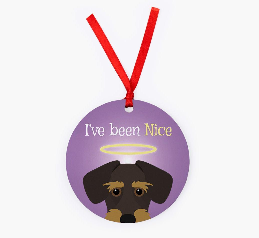 'I've Been Nice' - {breedFullName} Christmas Decoration