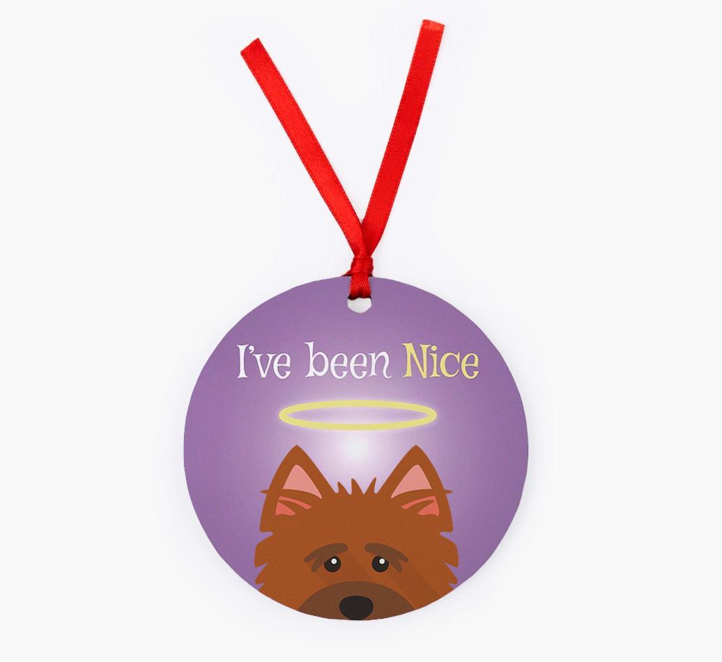 'I've Been Nice' - {breedFullName} Christmas Decoration