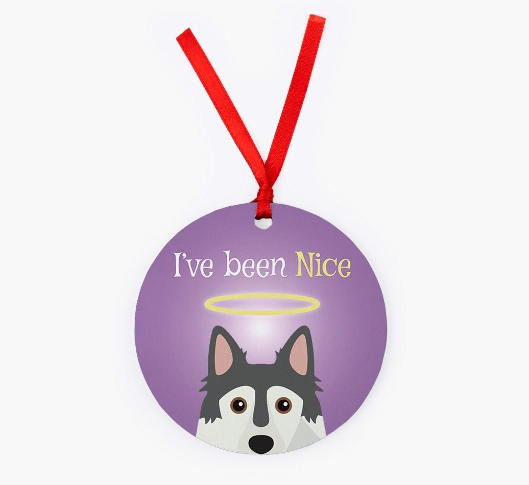 'I've Been Nice' - {breedFullName} Christmas Decoration