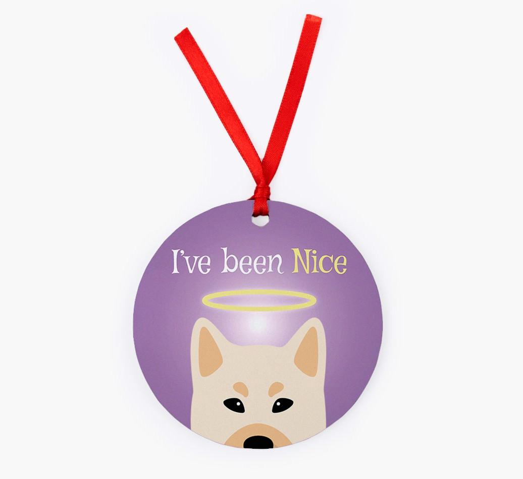 'I've Been Nice' - {breedFullName} Christmas Decoration