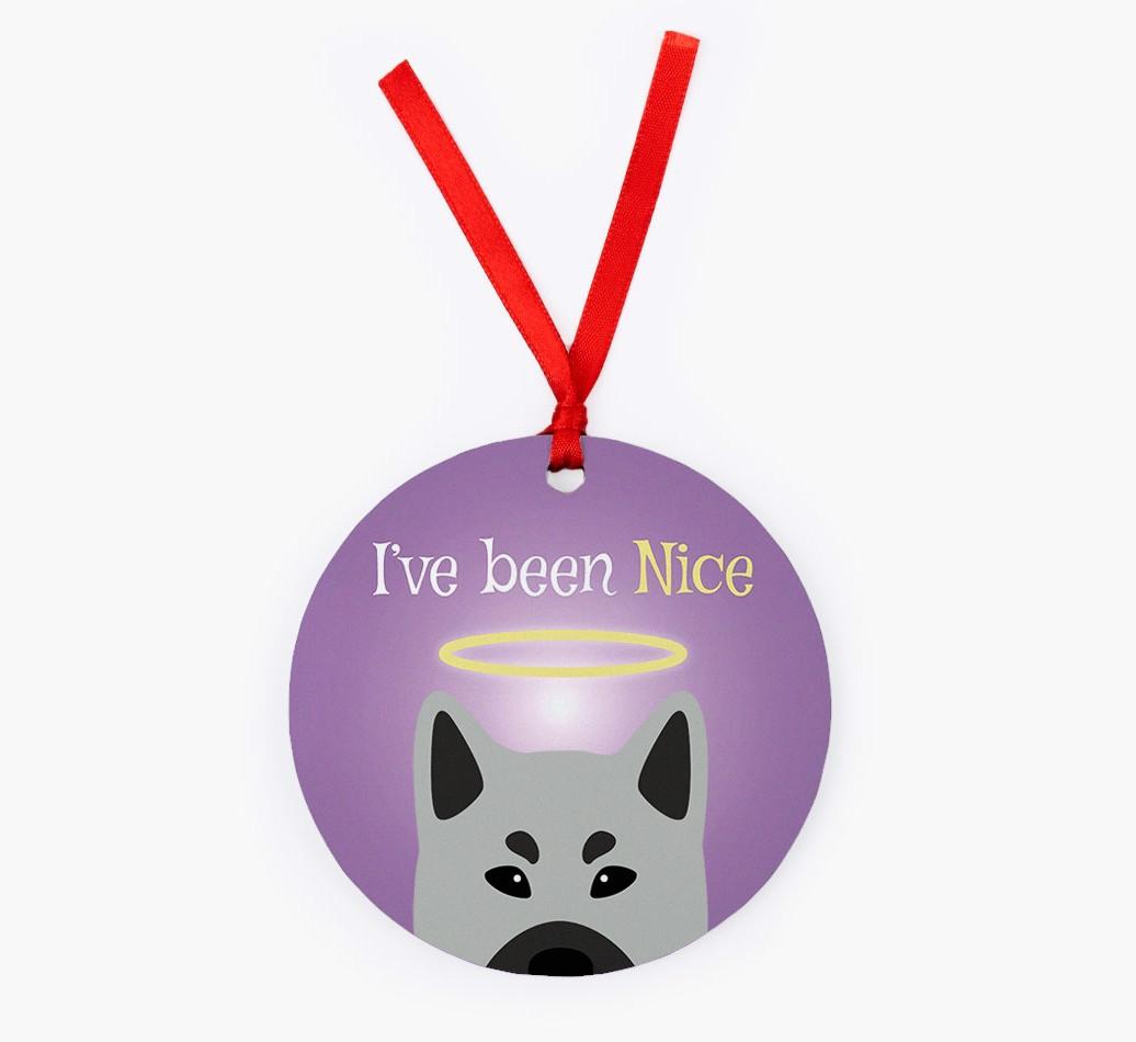'I've Been Nice' - {breedFullName} Christmas Decoration
