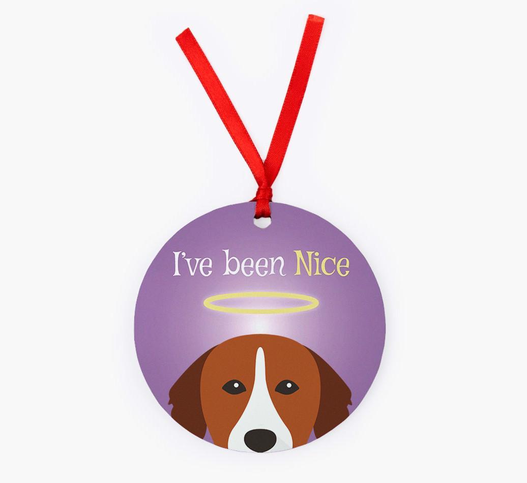'I've Been Nice' - {breedFullName} Christmas Decoration