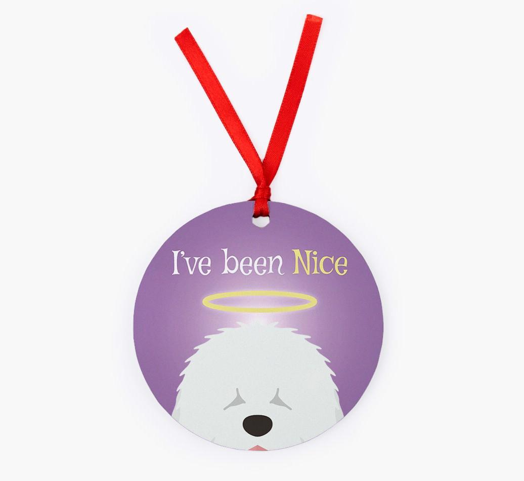 'I've Been Nice' - {breedFullName} Christmas Decoration