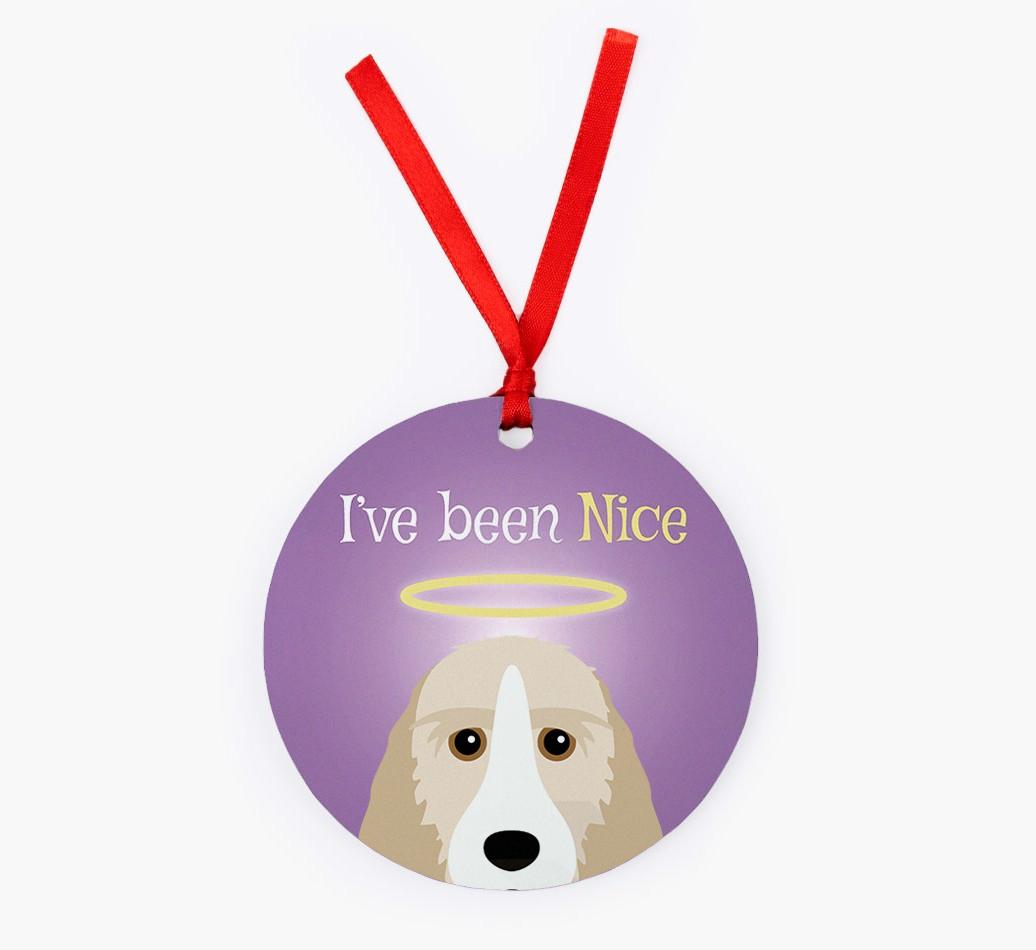 'I've Been Nice' - {breedFullName} Christmas Decoration
