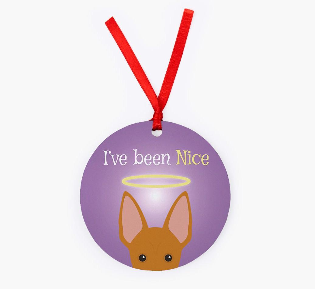 'I've Been Nice' - {breedFullName} Christmas Decoration