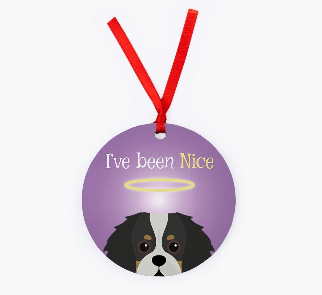 'I've Been Nice' - {breedFullName} Christmas Decoration