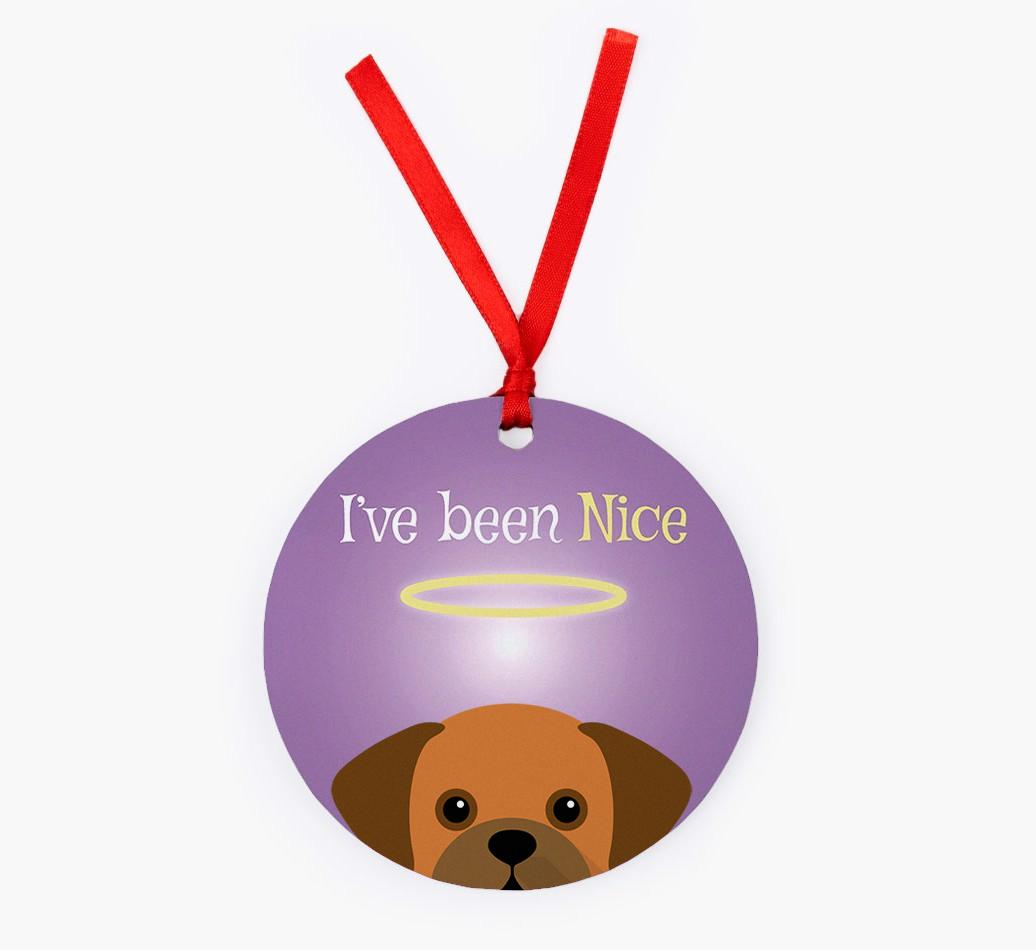 'I've Been Nice' - {breedFullName} Christmas Decoration