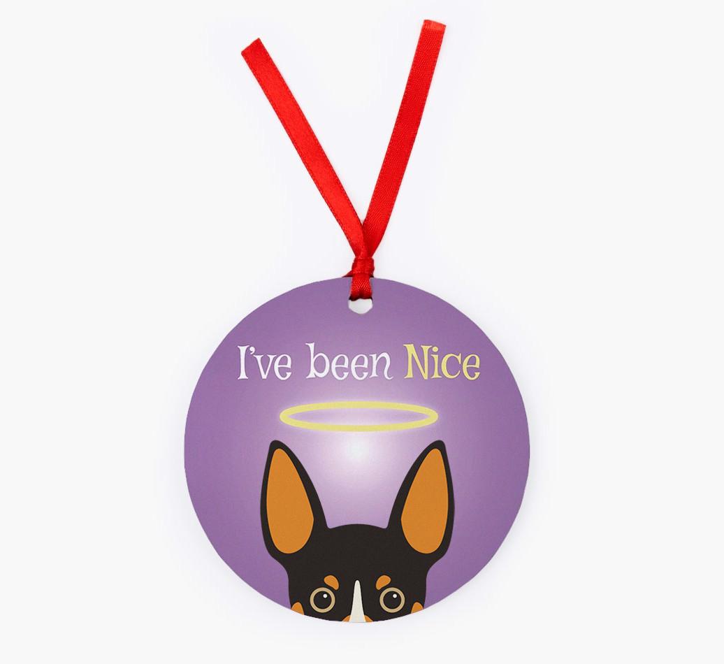 'I've Been Nice' - {breedFullName} Christmas Decoration