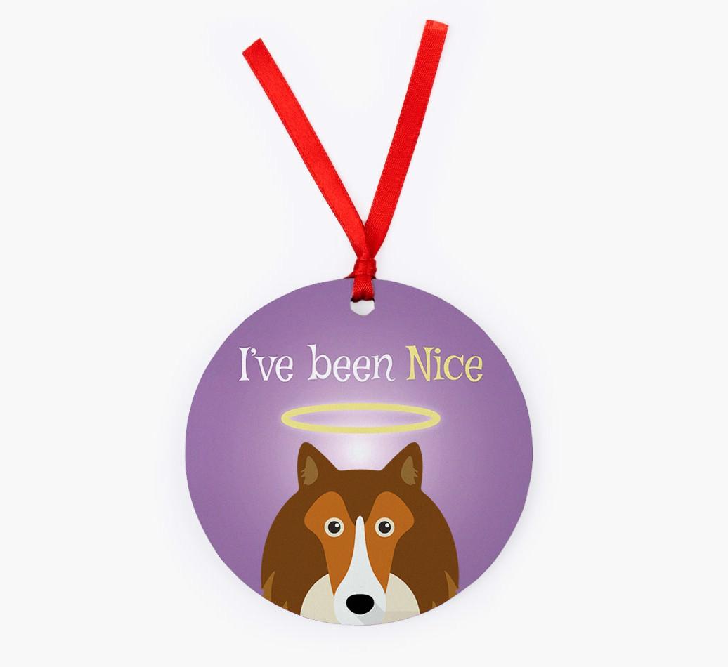 'I've Been Nice' - {breedFullName} Christmas Decoration
