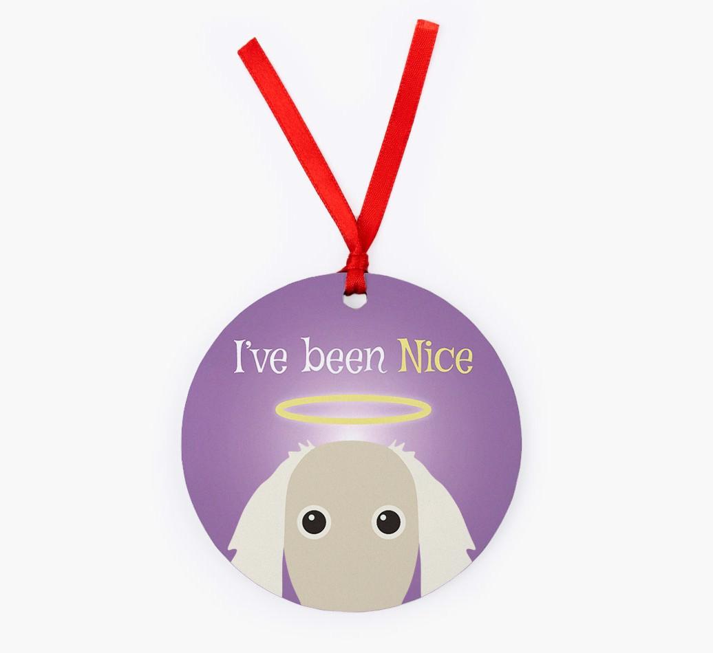 'I've Been Nice' - {breedFullName} Christmas Decoration
