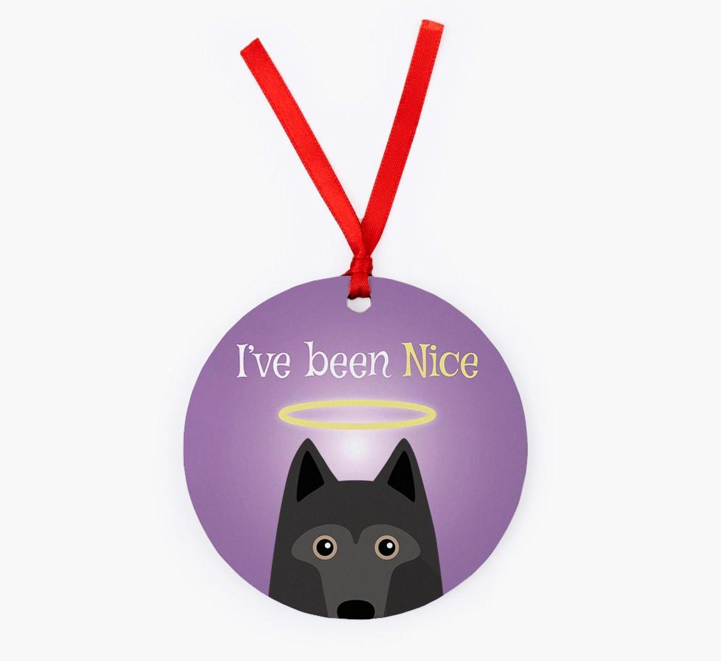 'I've Been Nice' - {breedFullName} Christmas Decoration