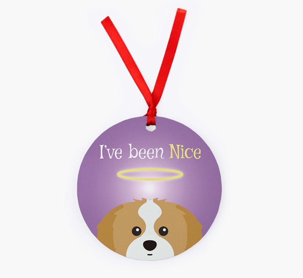 'I've Been Nice' - {breedFullName} Christmas Decoration